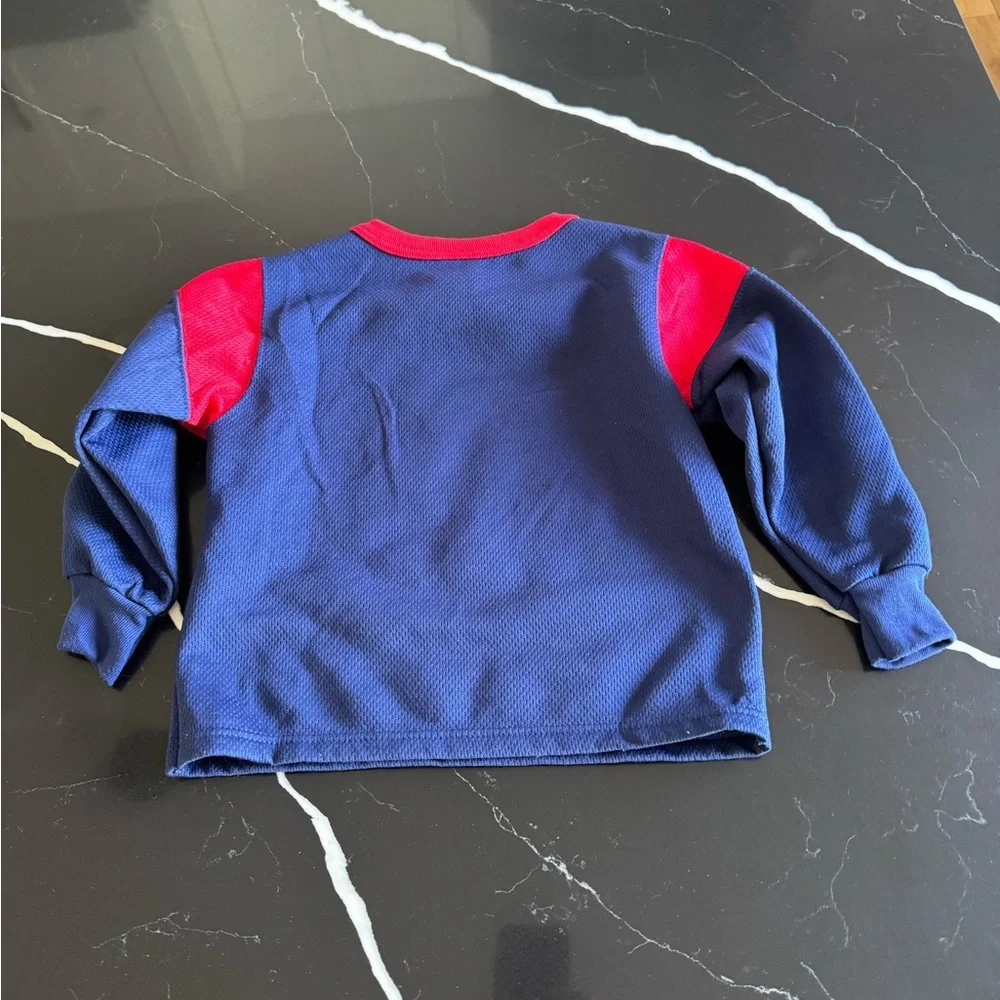 Vintage Carters Varsity‎ Football Kids Shirt - Blue and Red